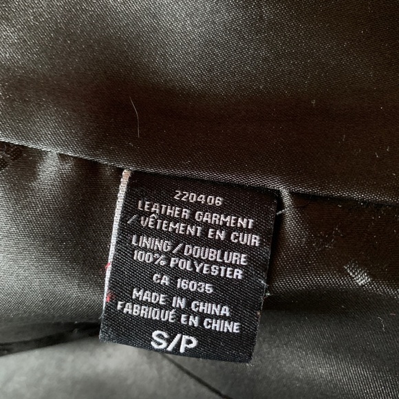 Trendy Black Leather Zip Jacket - Nicole Miller - Picture 2 of 5